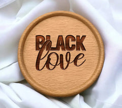 Black Love SVG Logo - Black History Month Design SVG