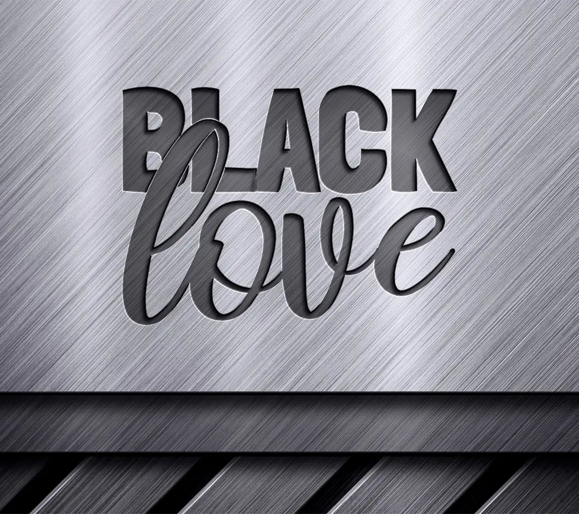 Black Love SVG Logo - Black History Month Design SVG