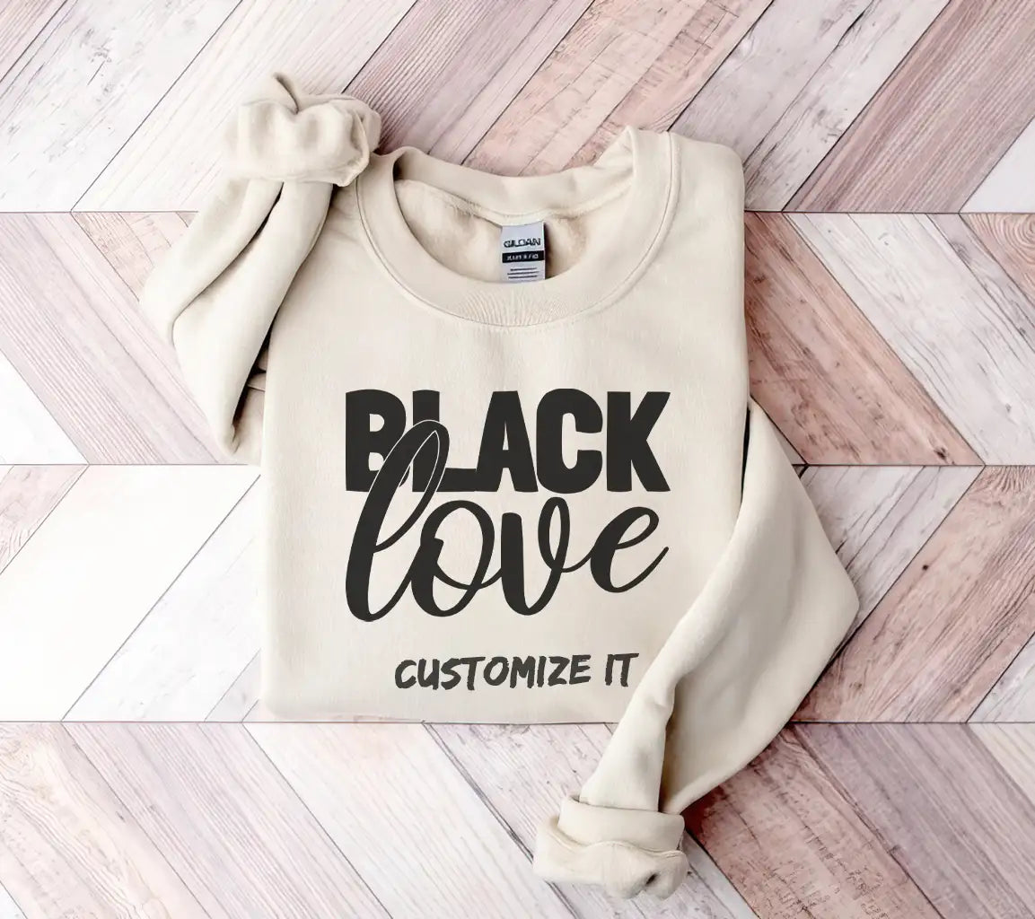 Black Love SVG Logo - Black History Month Design SVG