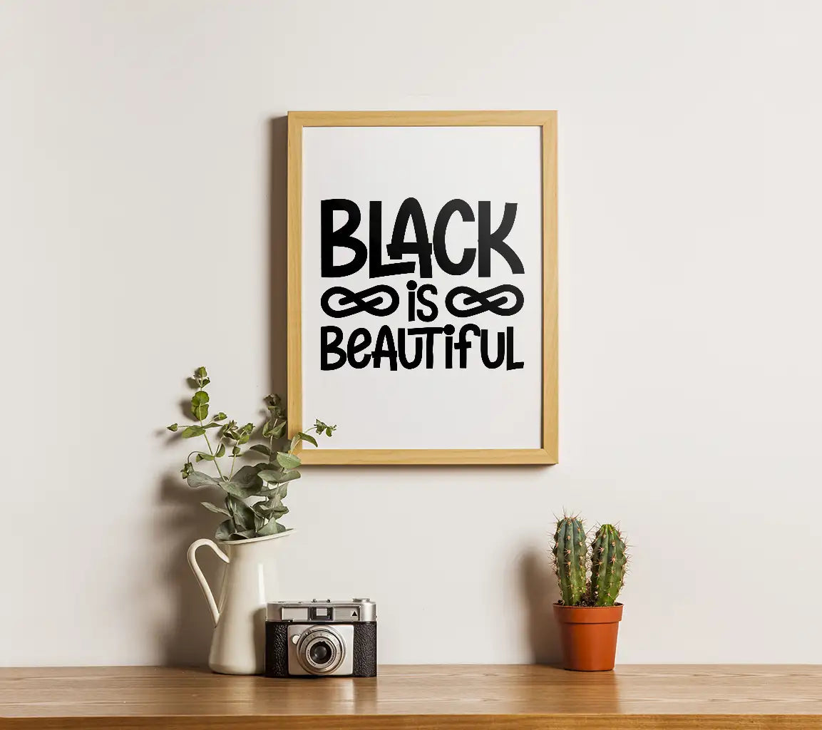 Black is Beautiful SVG - Black History Month Sign SVG