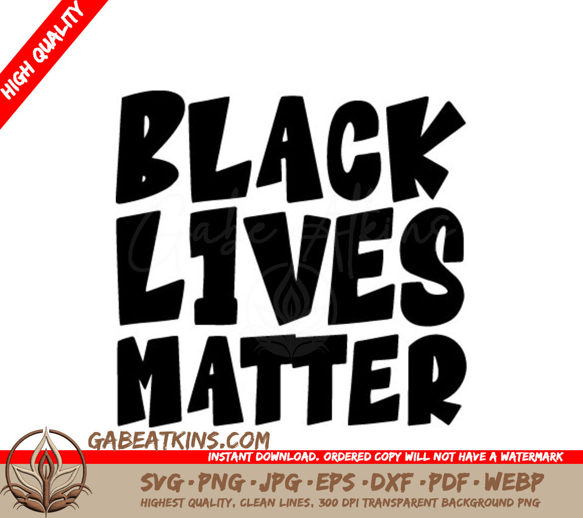 Black Lives Matter SVG Logo - Black History Month Design SVG