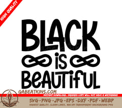 Black is Beautiful SVG - Black History Month Sign SVG