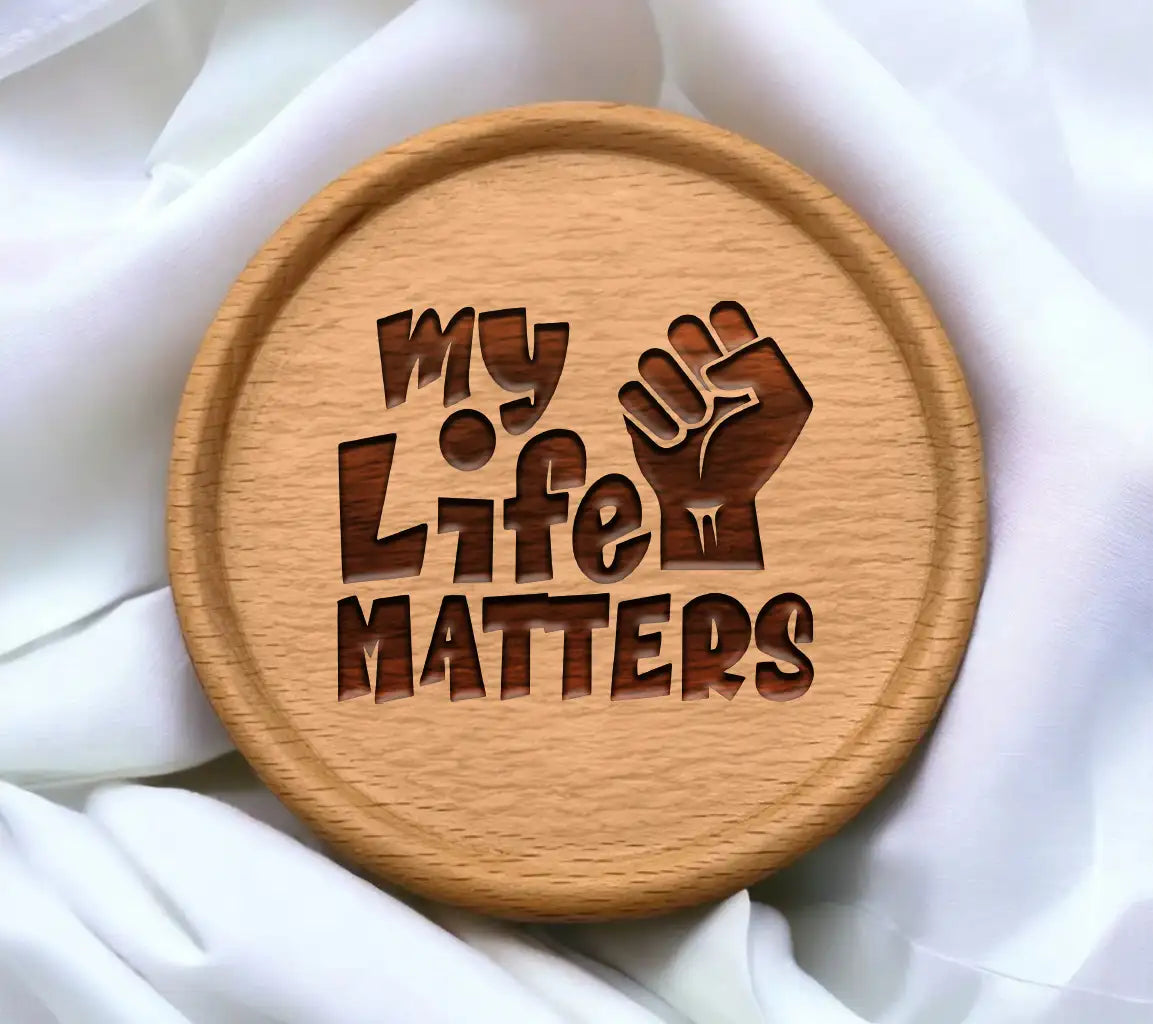 Black History Month My Life Matters Fist SVG Logo SVG