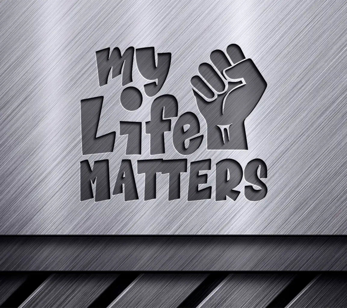 Black History Month My Life Matters Fist SVG Logo SVG