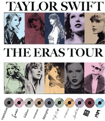 The Eras Tour SVG - High Quality PNG files for Cricut and for DTF Printing