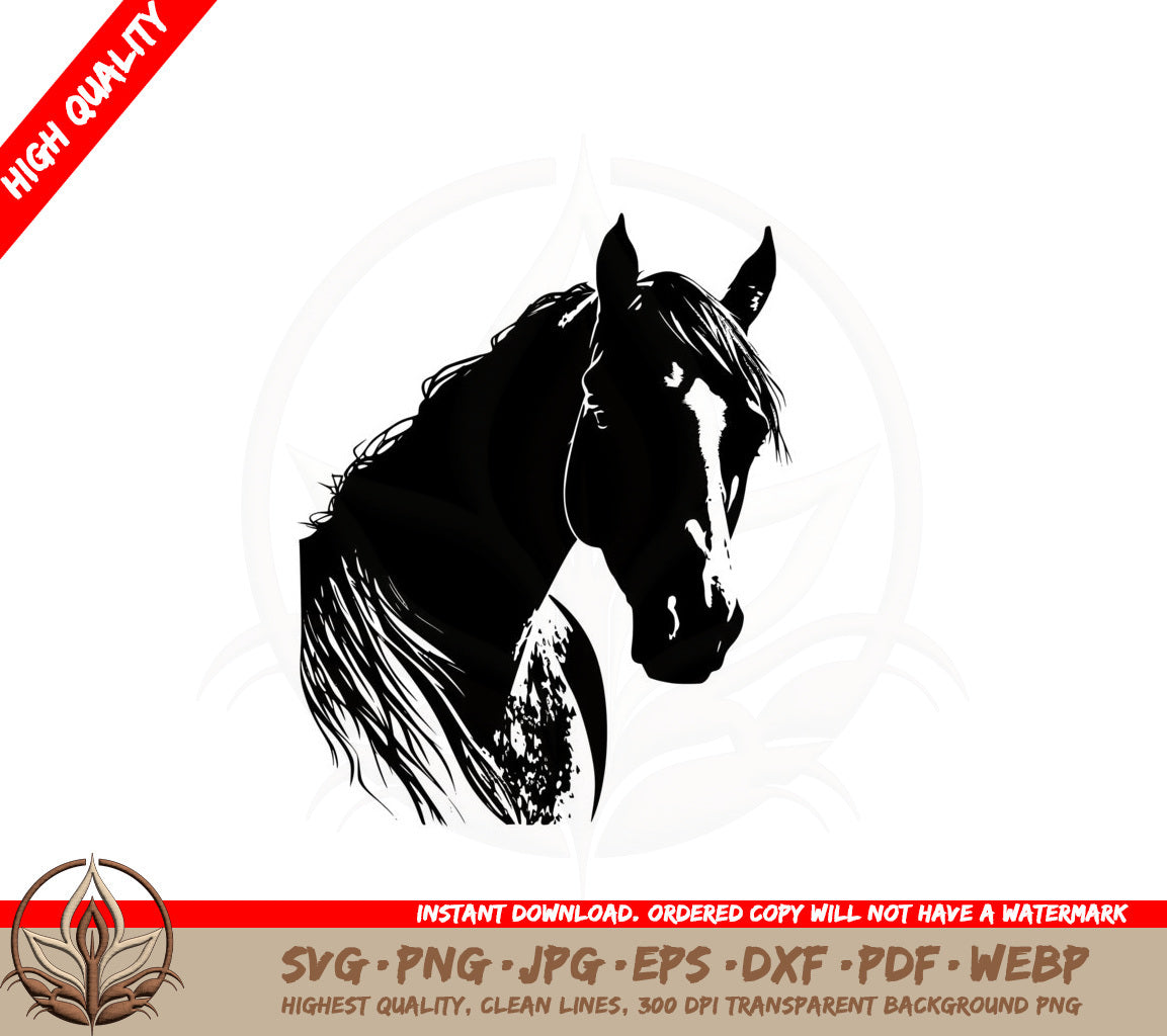 Black Beauty Horse SVG 