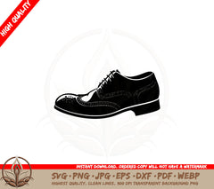 Black Dress Shoes SVG - Digital Download 