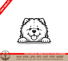 Blissful Fluffy Chow Chow SVG 
