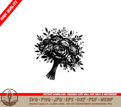 Blossoming Flowers Digital Product SVG