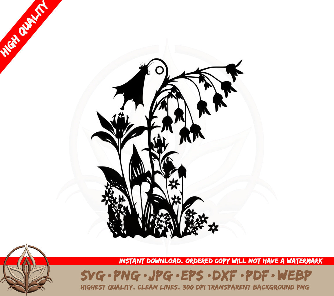 Bluebell SVG PNG JPG AI PDF DXF EPS and WebP Digital Download 