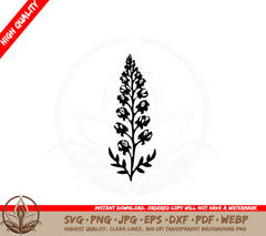 Bluebonnet Plant SVG  