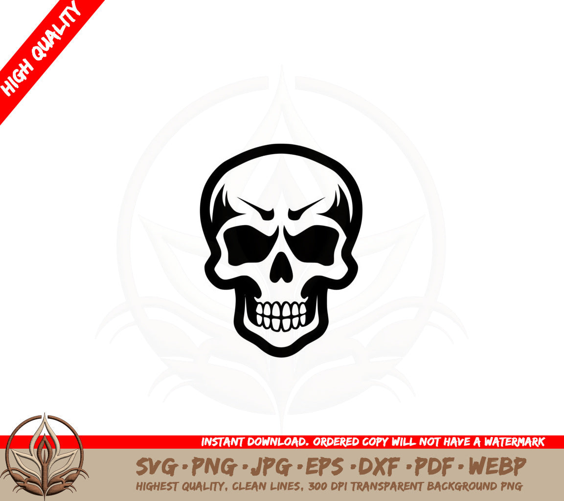 Bony Skull SVG 