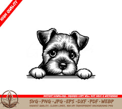 Border Terrier Puppy Eyes SVG - Digital Product in Multiple File Formats