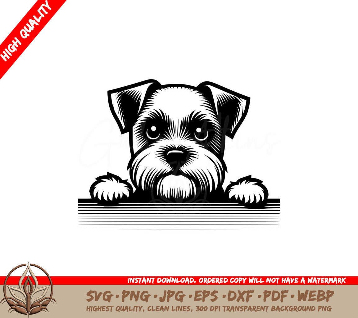 Border Terrier Puppy Gaze SVG - Digital Product in Multiple Formats