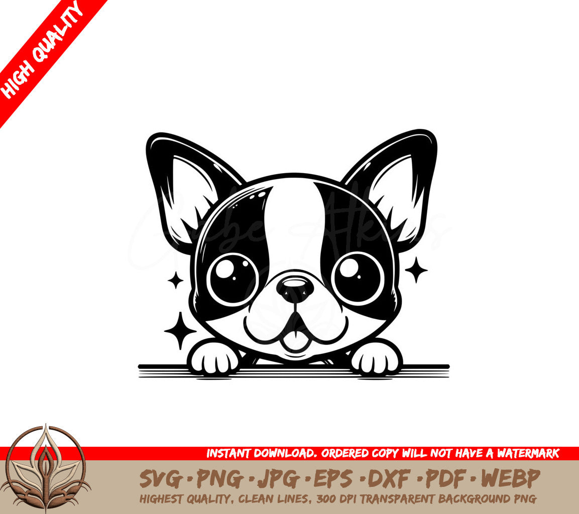 Boston Terrier Stardust SVG - Digital File in Multiple Formats