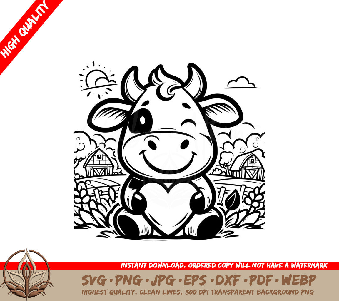 Bovine Buddy SVG - Digital Product in 7 File Formats