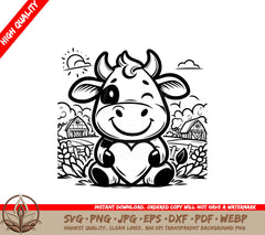 Bovine Buddy SVG - Digital Product in 7 File Formats