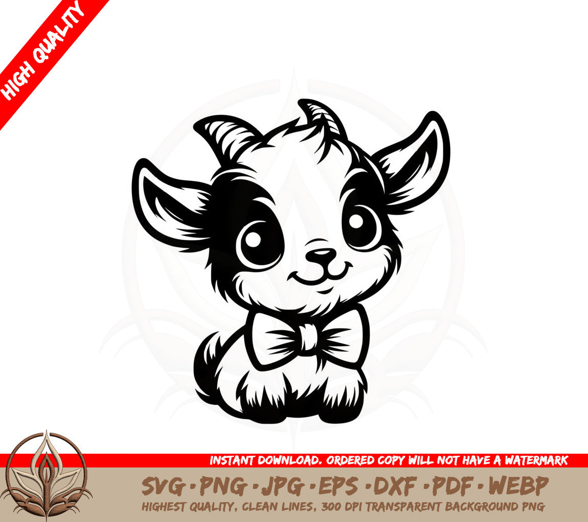 Bow Tie Goat SVG 