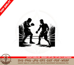 Boxing Match SVG 