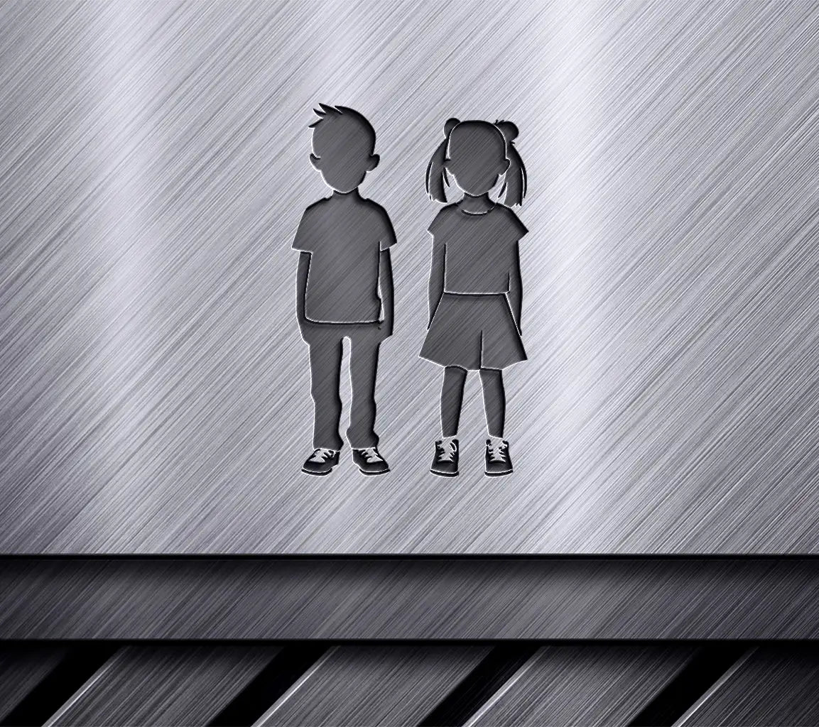 Boy And Girl Silhouette