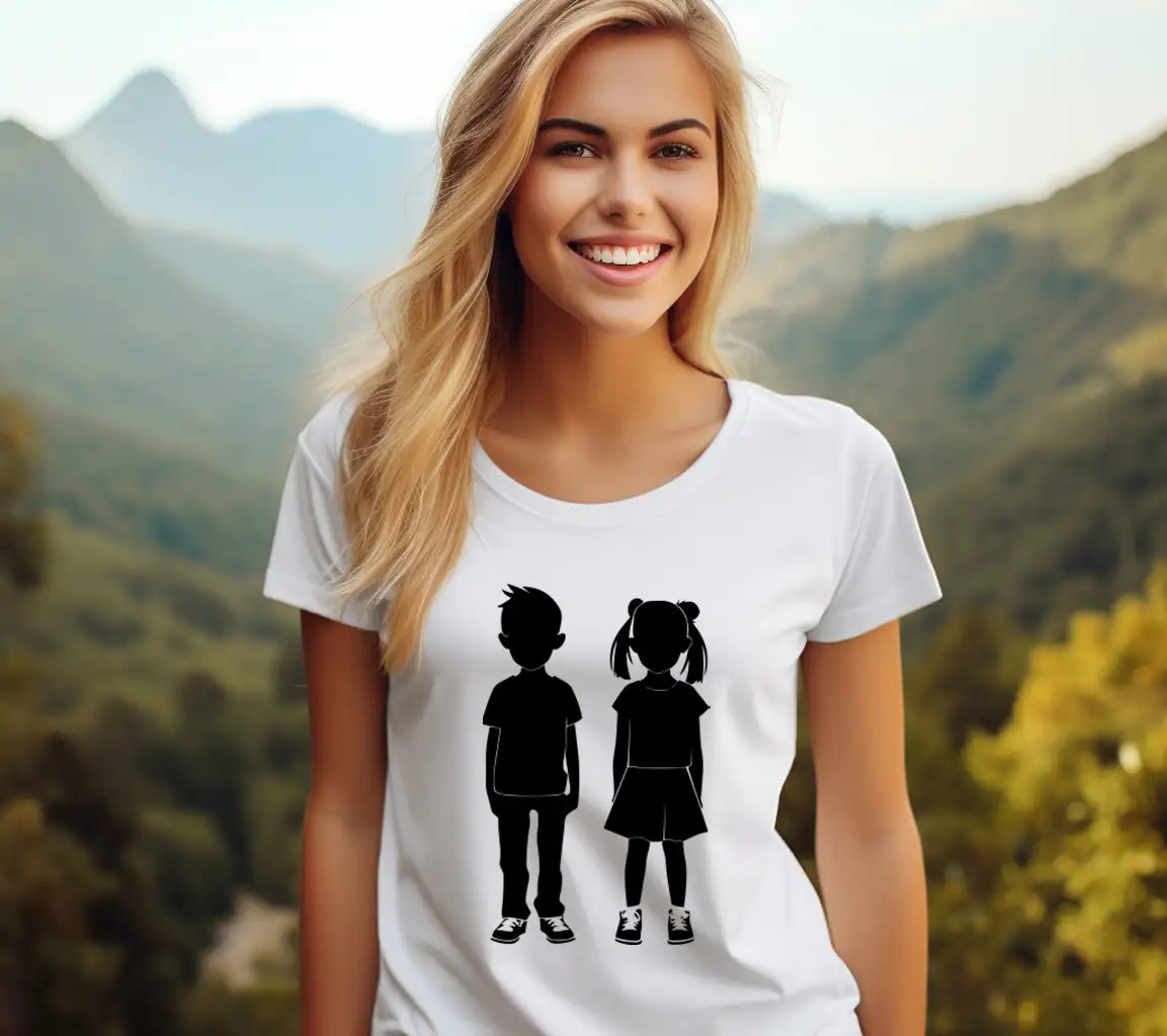 Boy And Girl Silhouette