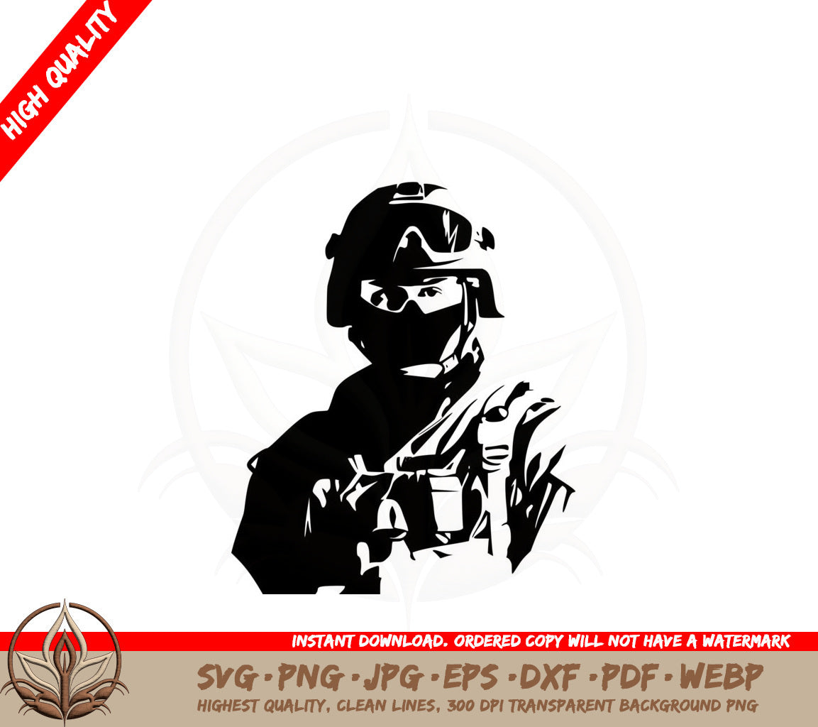 Brave Soldier SVG 