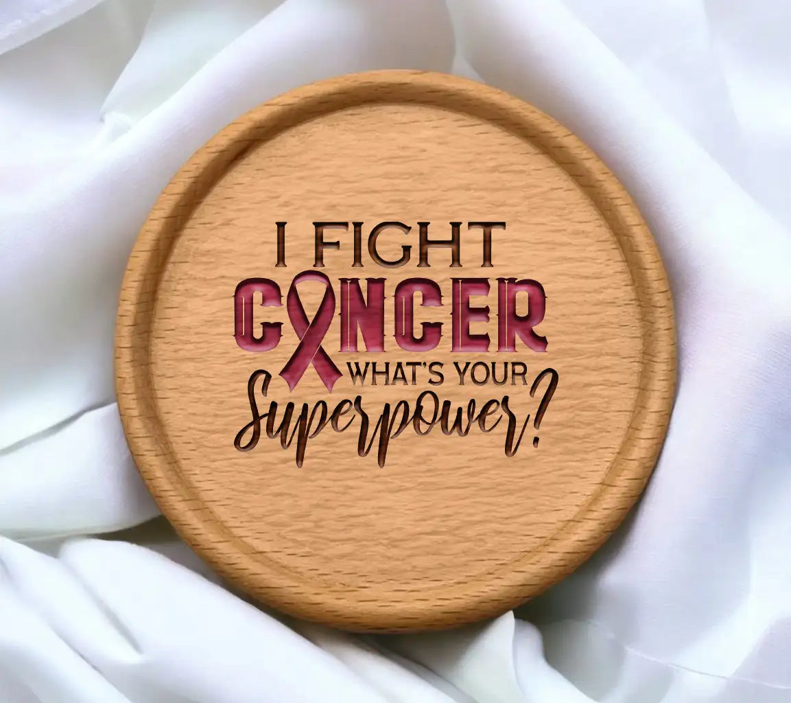 I Fight Cancer - Whats Your Superpower Pink Ribbon SVG SVG