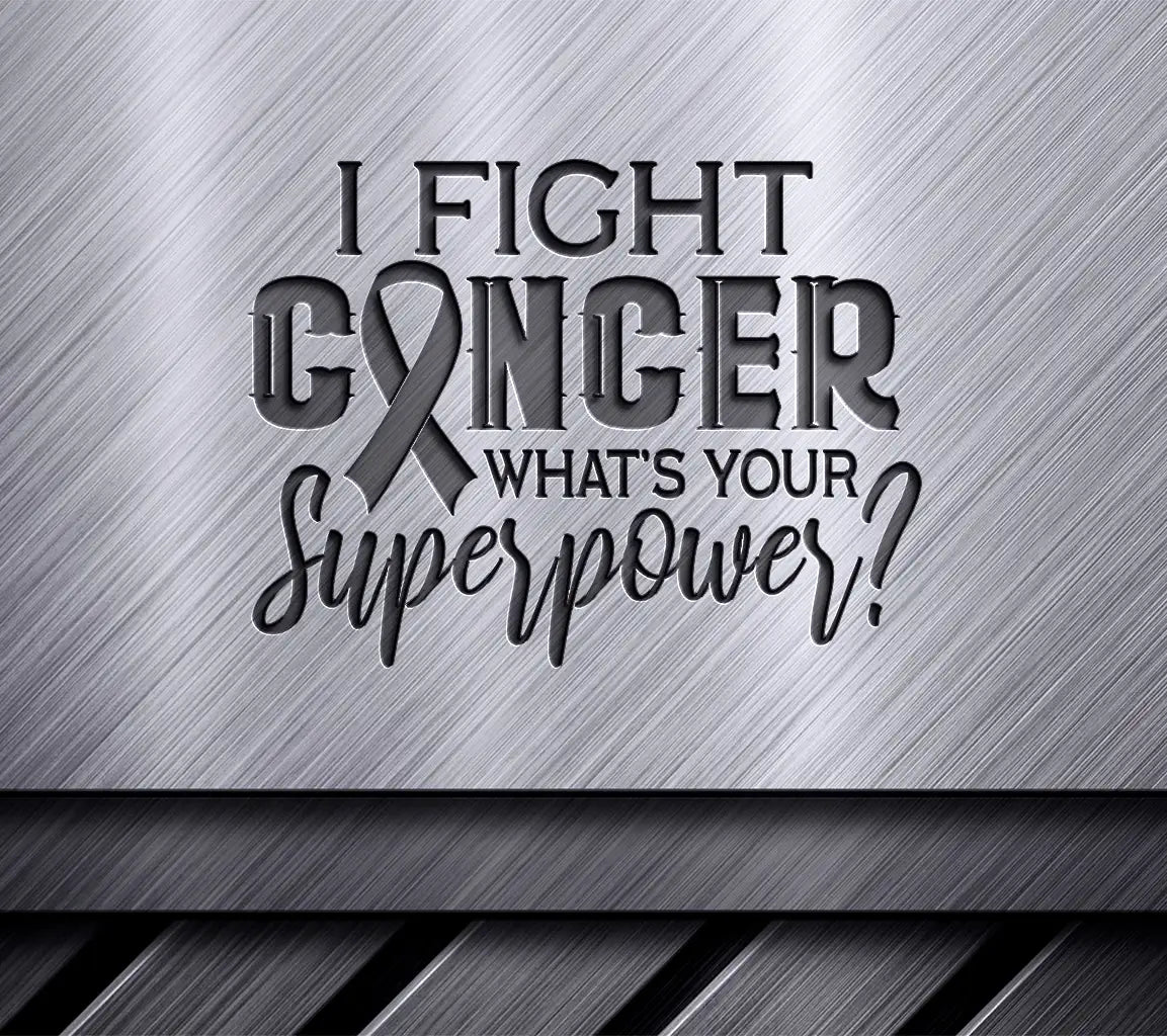 I Fight Cancer - Whats Your Superpower Pink Ribbon SVG SVG