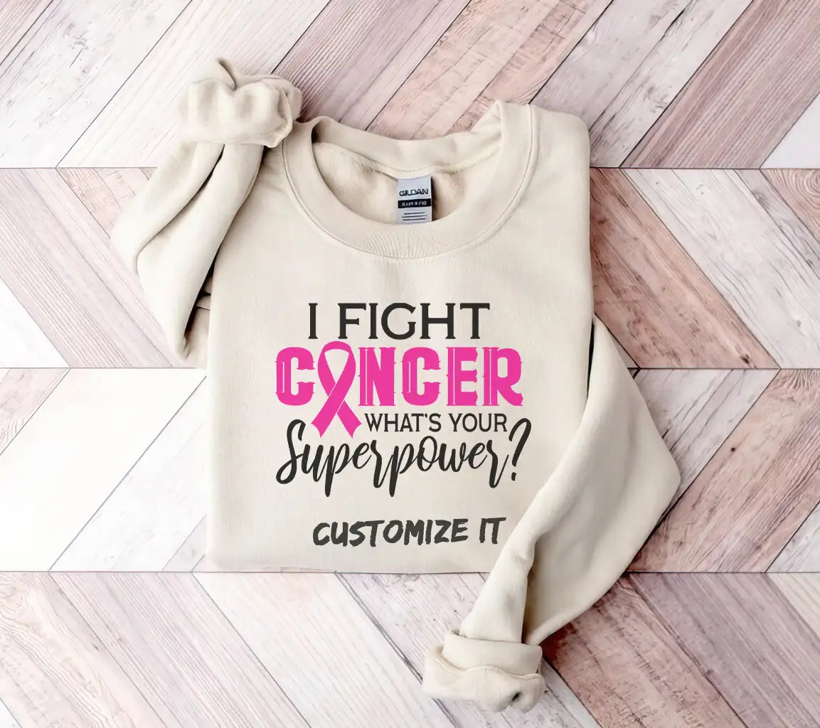 I Fight Cancer - Whats Your Superpower Pink Ribbon SVG SVG