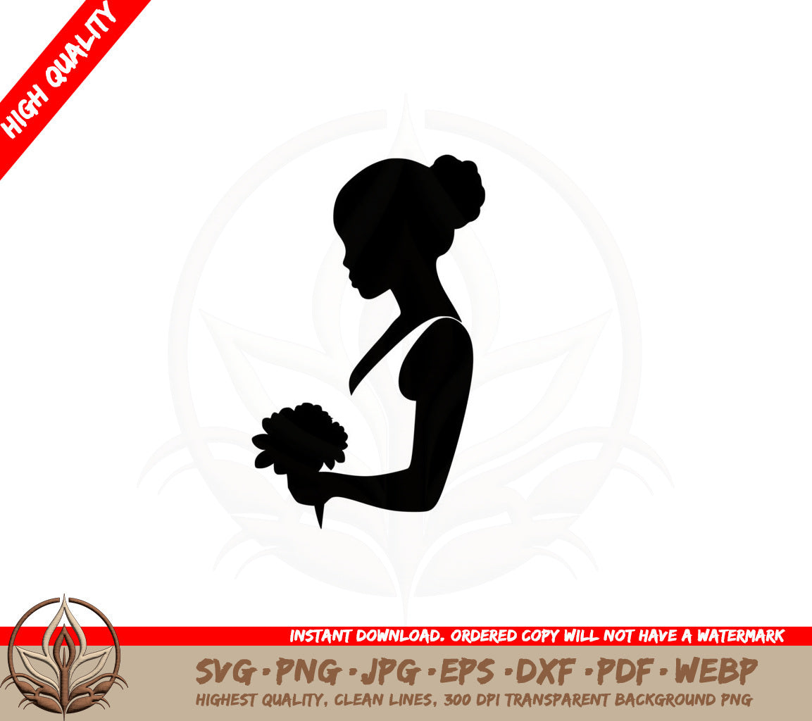 Bride with Bouquet SVG 