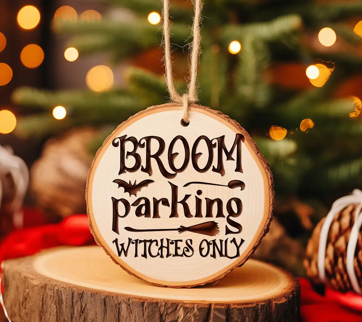 Broom Parking Witches Only Svg