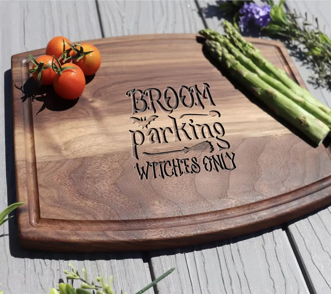 Broom Parking Witches Only Svg