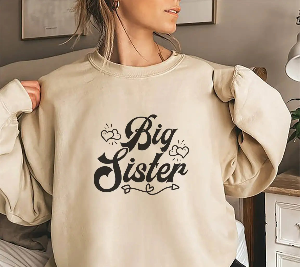 Big Sister SVG Design -  Sign for Brother & Sister SVG