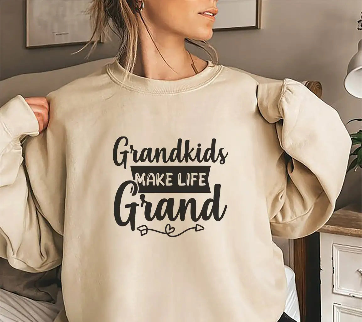 Grandkids Make Life Grand SVG -  Sign - Brother & Sister Design SVG