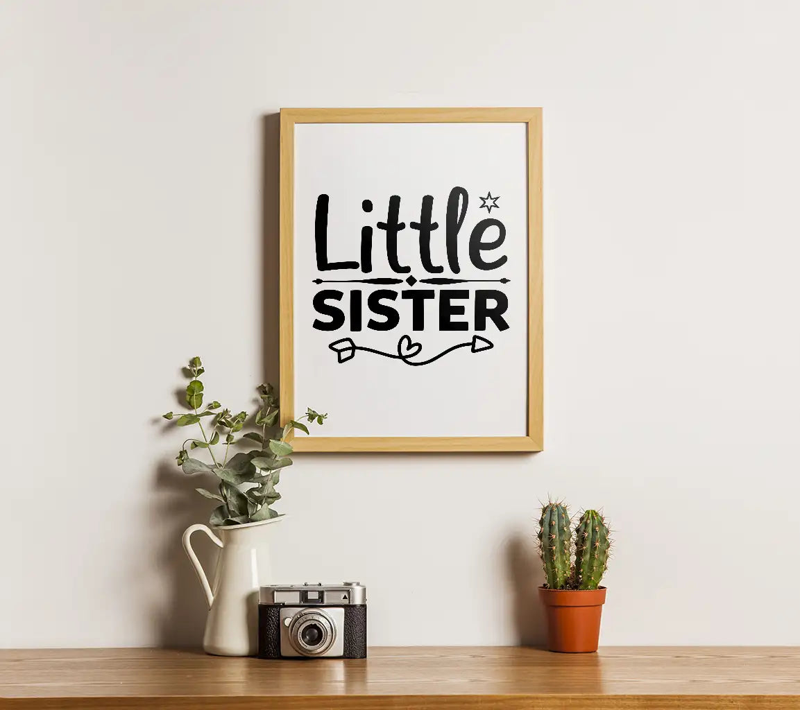  Little Sister SVG Cut File for Brother & Sister SVG