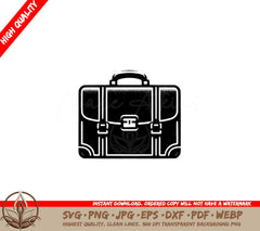 Buckled Briefcase SVG Digital Product