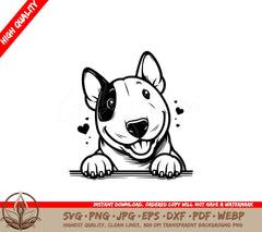 Bull Terrier Love SVG