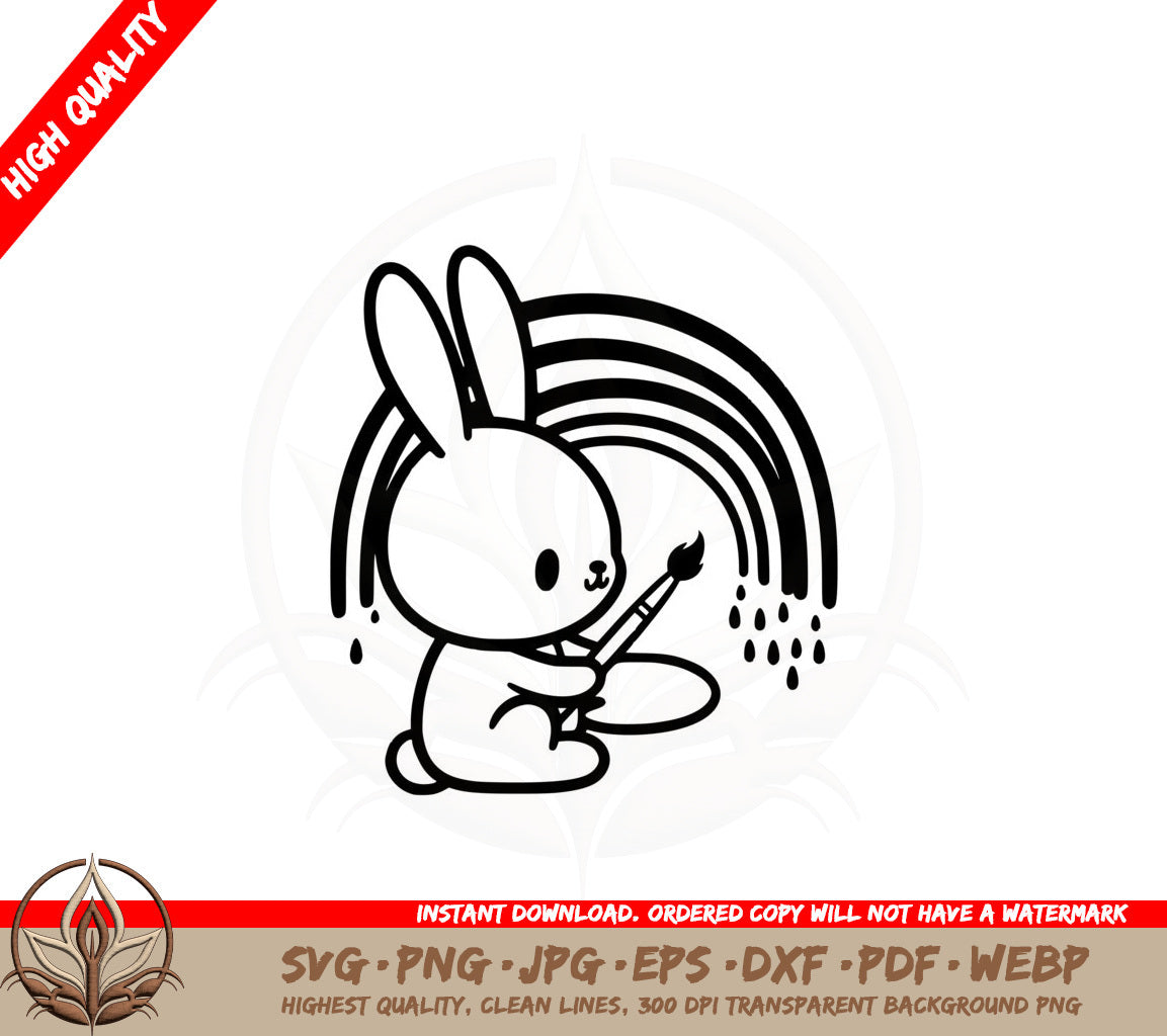 Bunny Artist SVG 