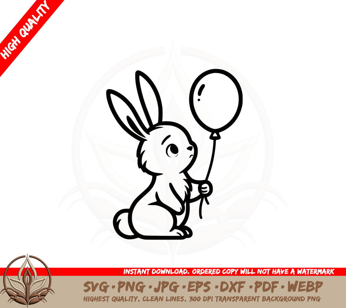 Bunny Balloon SVG 