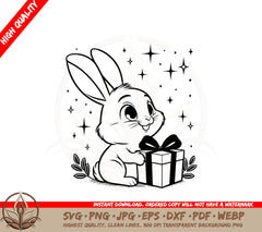 Bunny Gift Surprise SVG 