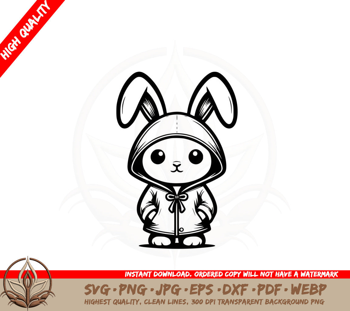 Bunny Hoodie Cutie SVG 