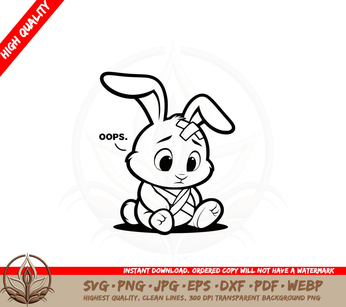 Bunny Oops SVG 