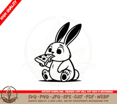 Bunny Pizza Party SVG 