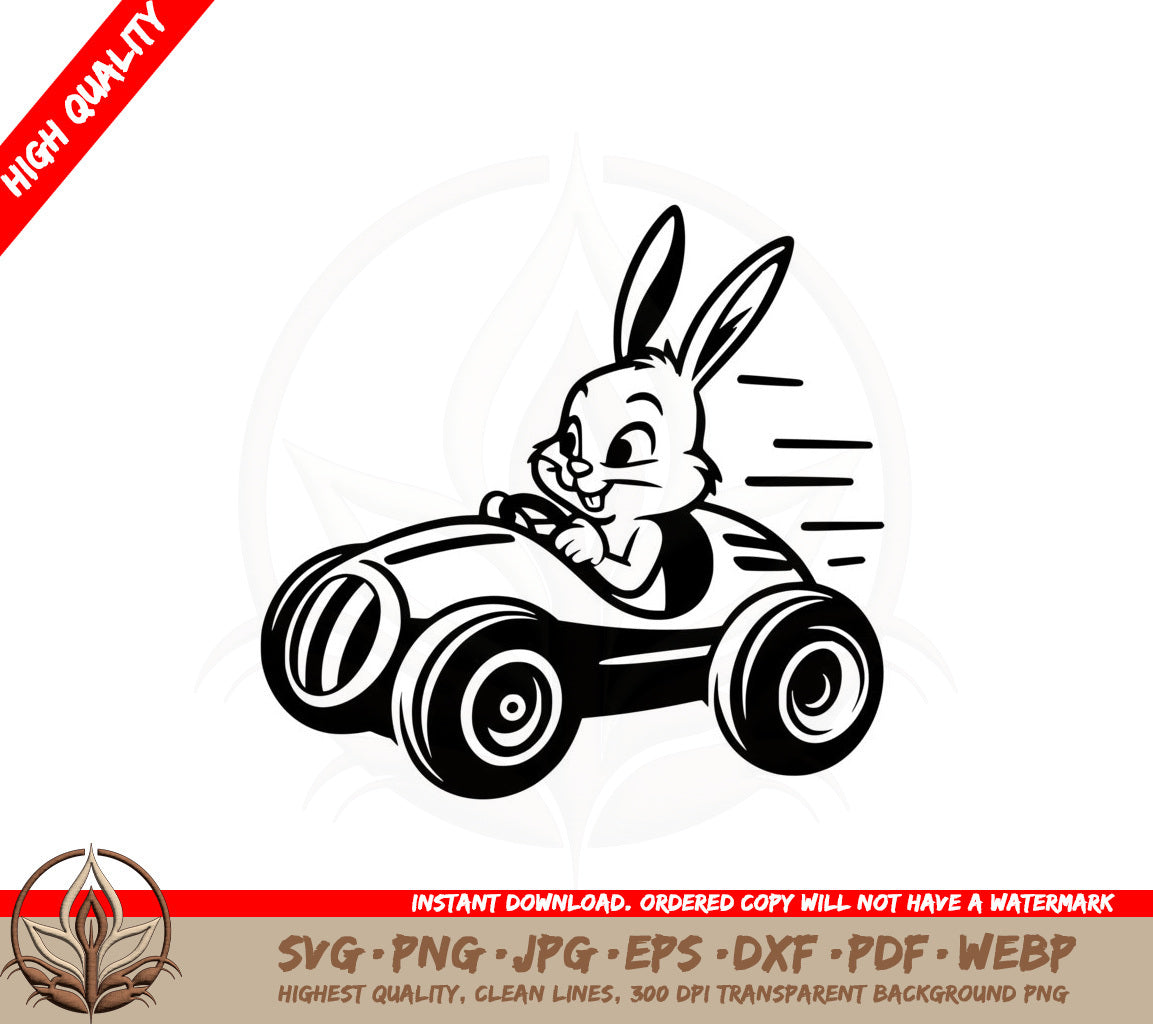 Bunny Racer Zoom SVG 