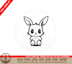 Bunny with Floppy Ears SVG 