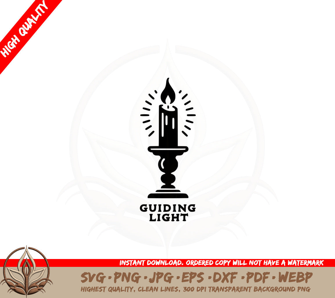 Burning Candlestick SVG 