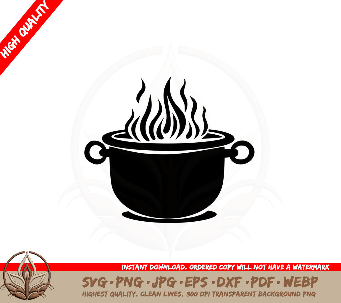 Burning Cauldron SVG 