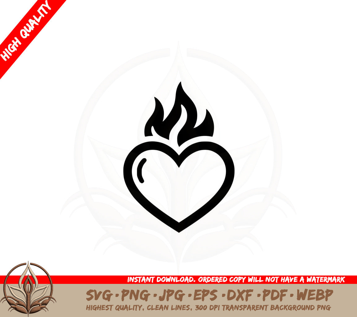 Burning Heart SVG 