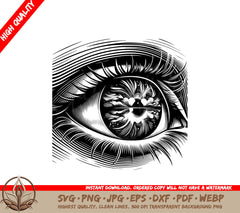 Bursting Gaze Reflect. SVG - Digital Product in Various Formats