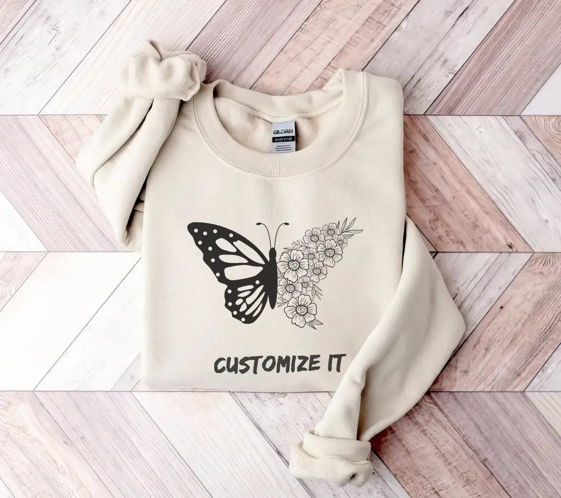  Butterfly and Flowers SVG for Paper Cutting SVG